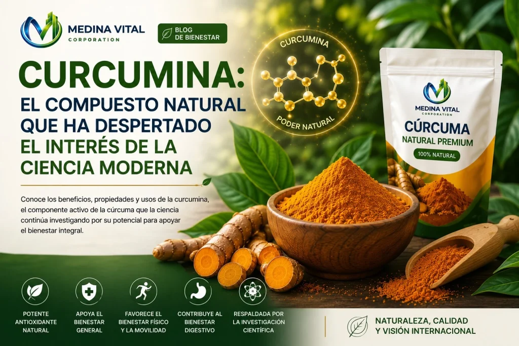 Curcumina: el compuesto natural que ha despertado el interés de la ciencia moderna Curcumina: el compuesto natural que ha despertado el interés de la ciencia moderna